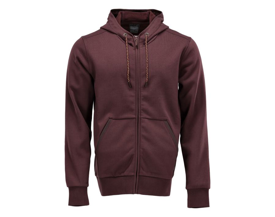 Felpa con cappuccio con chiusura lampo CUSTOMIZED bordeaux