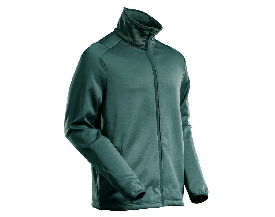 Maglione in pile con chiusura lampo CUSTOMIZED verde foresta