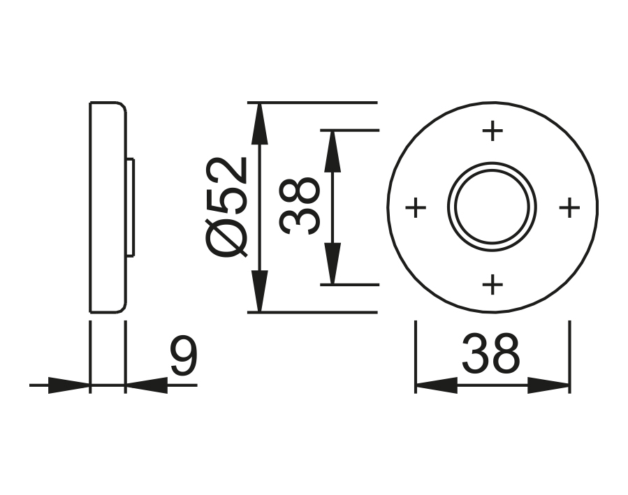 Coppia rosette coprivite M42K 