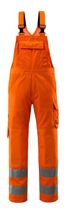 Salopette con tasche porta-ginocchiere SAFE LIGHT hi-vis arancio