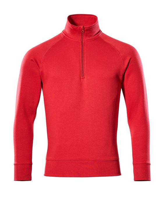 Felpa con mezza cerniera CROSSOVER rosso