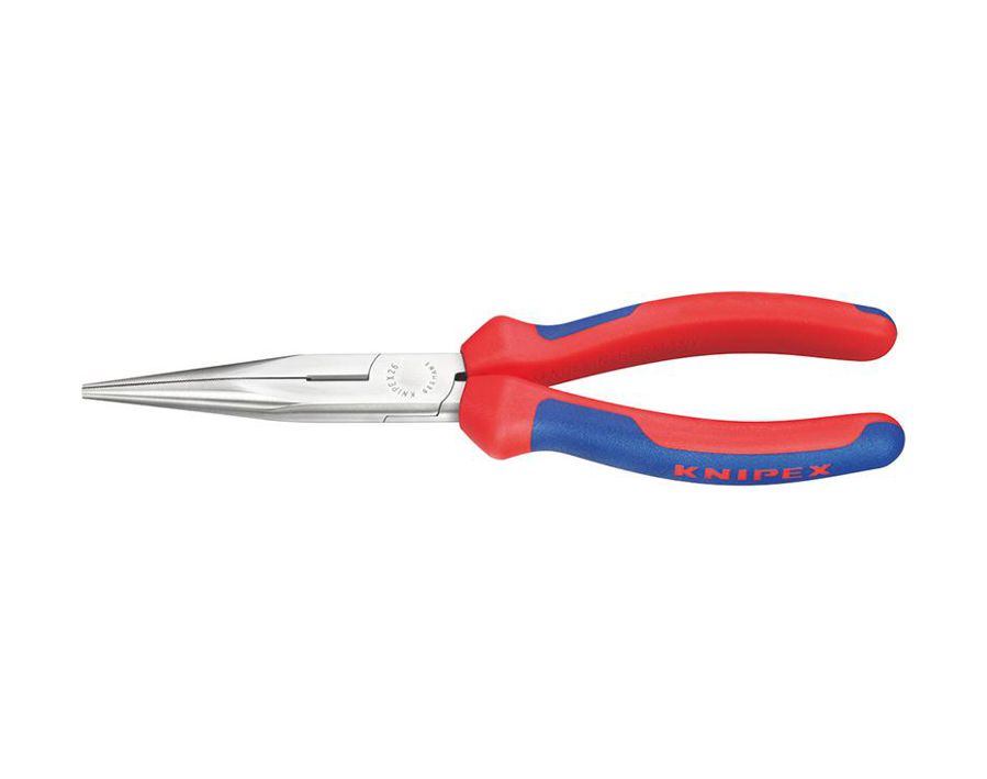 Storchschnabelzange, Kopf poliert, flach-runde, gerade Backen