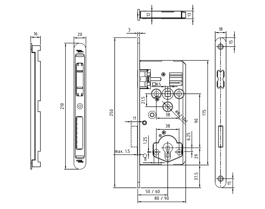 Serratura magnetica cludo