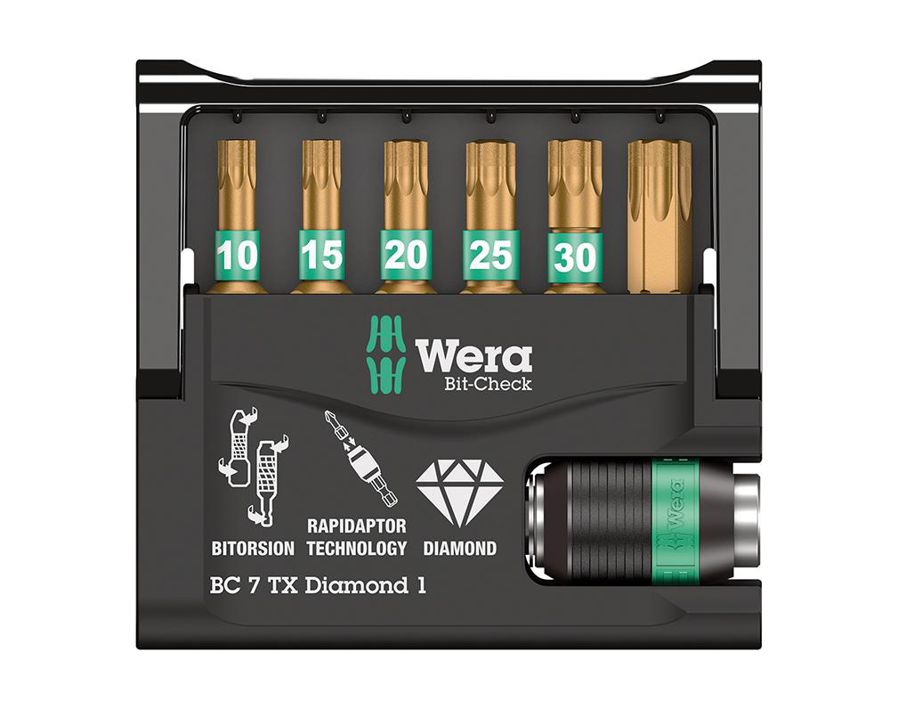 Bit-Sortiment Bit-Check 7 TX Diamond 1, 7-teilig