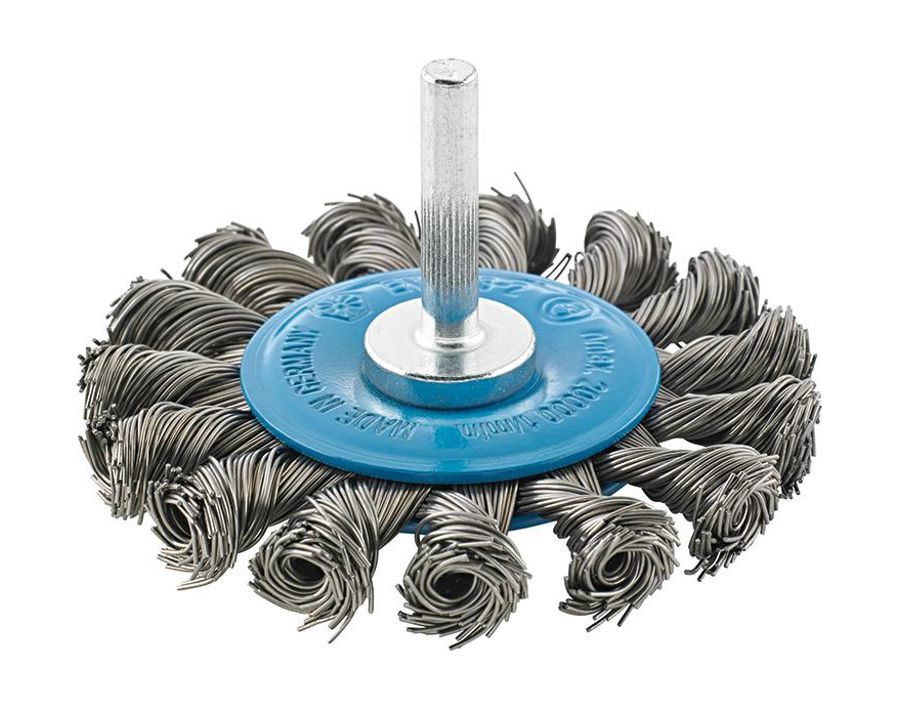 Werkzeug-Rundbürste, Stahldraht, gezopft
