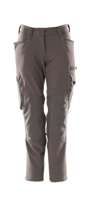 Pantaloni con tasche porta-ginocchiere ACCELERATE antracite scuro