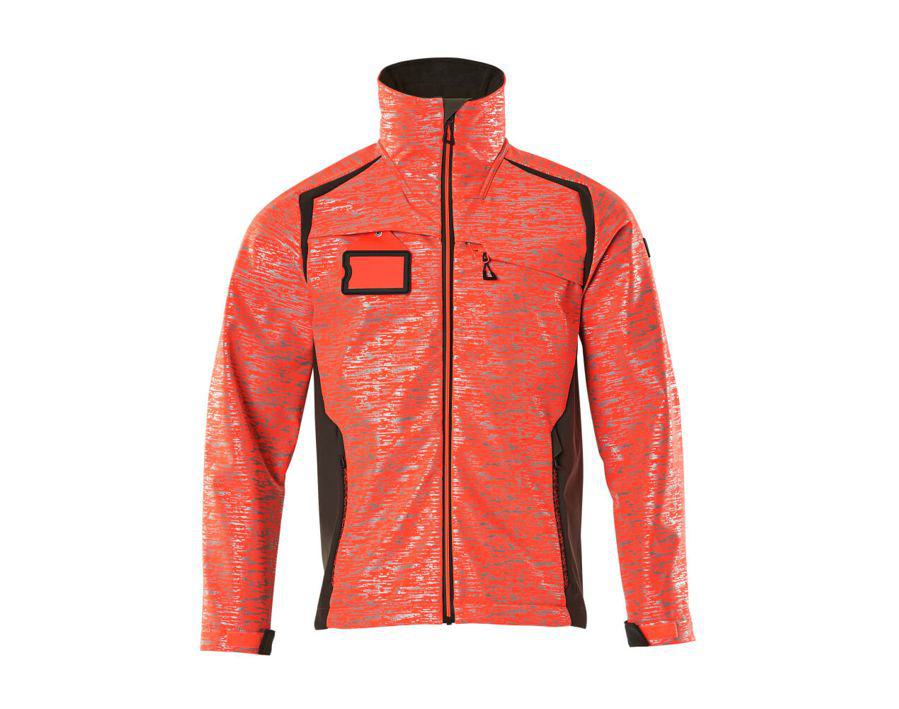 Giacca Softshell ACCELERATE SAFE hi-vis rosso/antracite scuro
