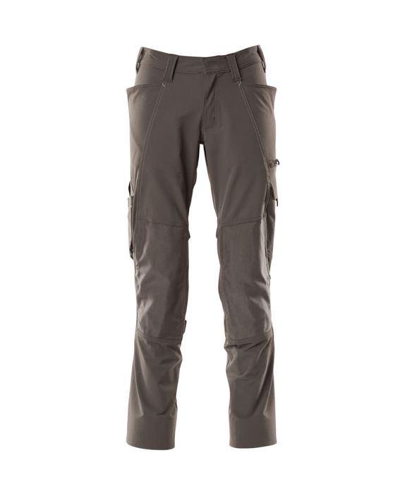 Pantaloni con tasche porta-ginocchiere ACCELERATE antracite scuro