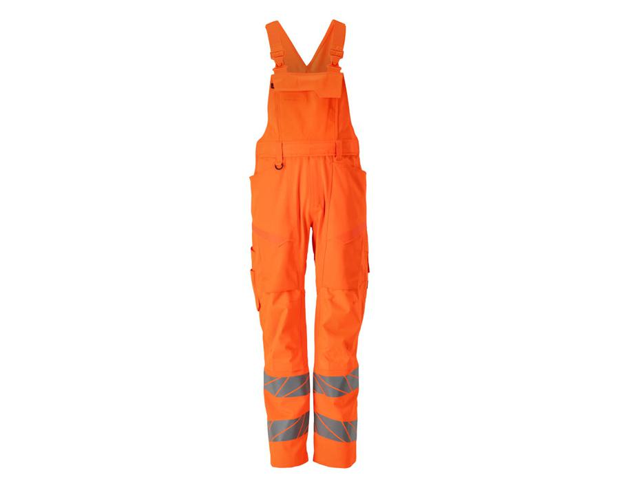 Salopette con tasche porta-ginocchiere ACCELERATE SAFE hi-vis arancio
