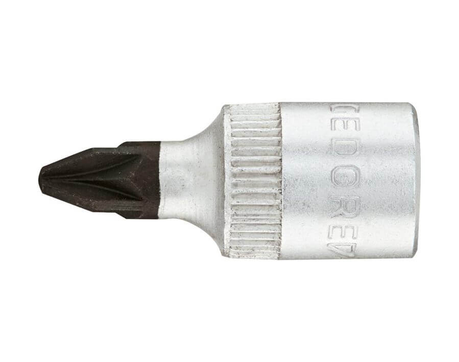 Schraubendreher-Einsatz 1/4" für Kreuzschlitzschrauben PZ