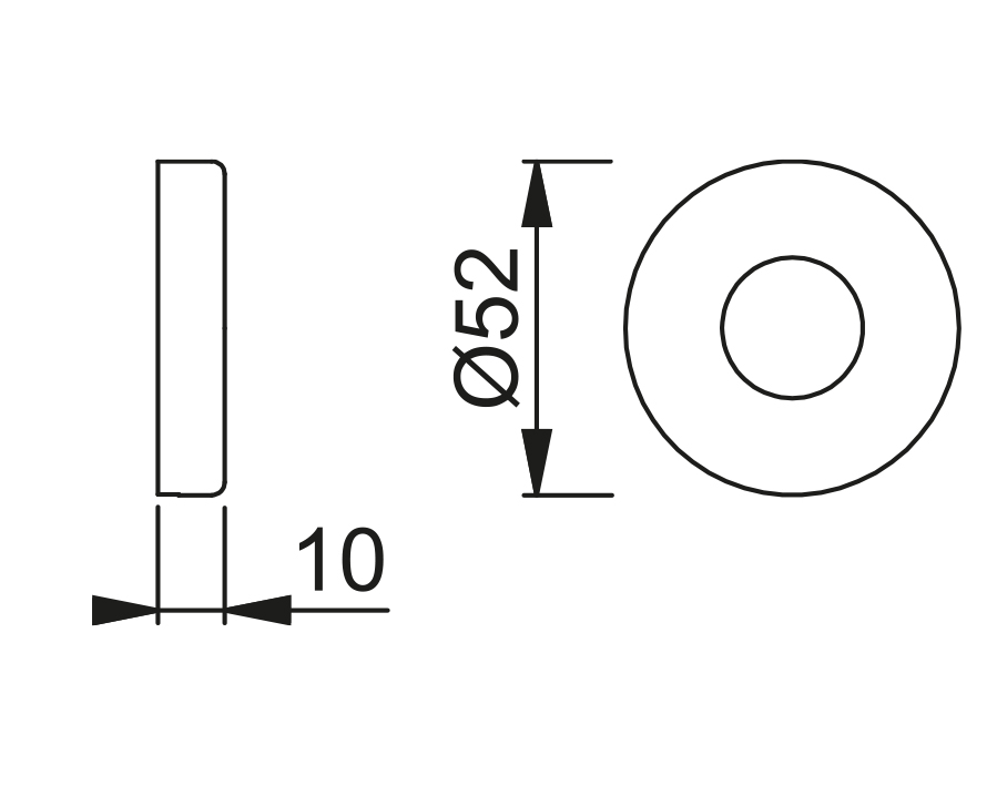 Rosettadi coperura per porte interne 42H 