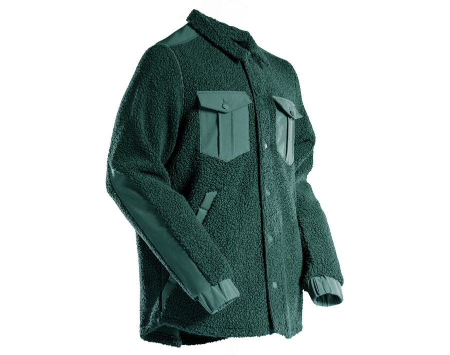 Camicia in pile CUSTOMIZED verde foresta