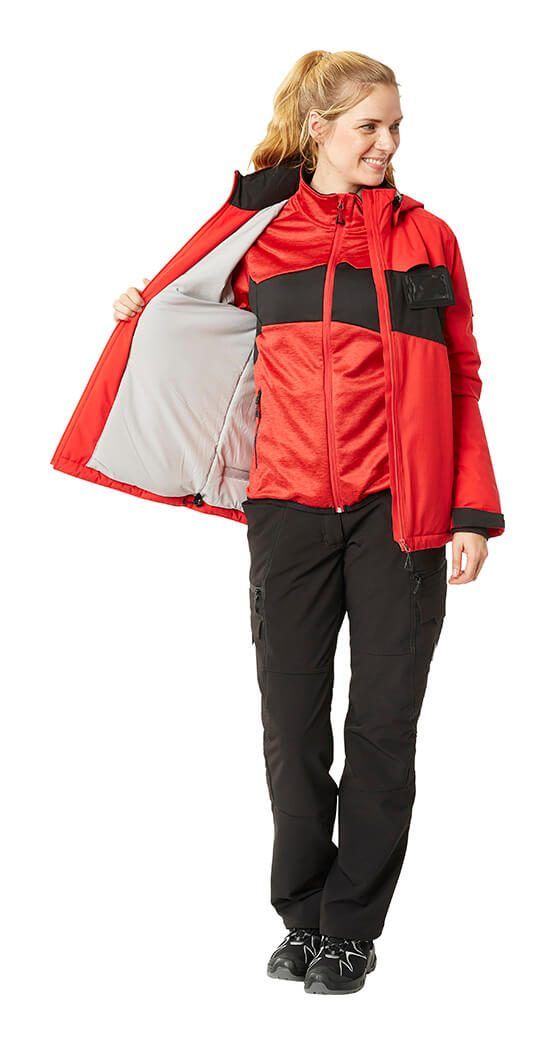 Maglione in pile con chiusura lampo ACCELERATE antracite scuro/nero