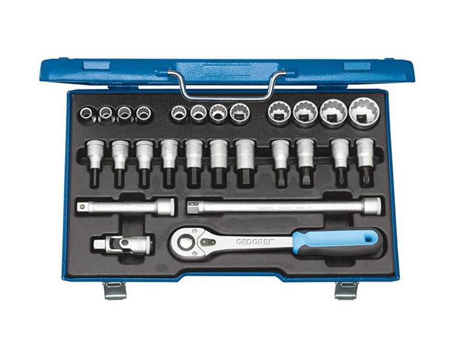 Zwölfkant-Steckschlüssel-Garnitur 1/2"