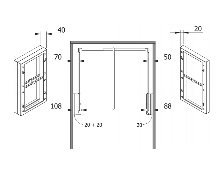 Coppia distanziali per Servetto 2004