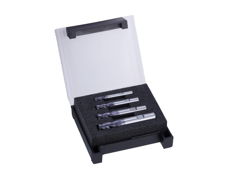 HPC-Schaftfräser-Satz, 35°/38° Drallsteigung