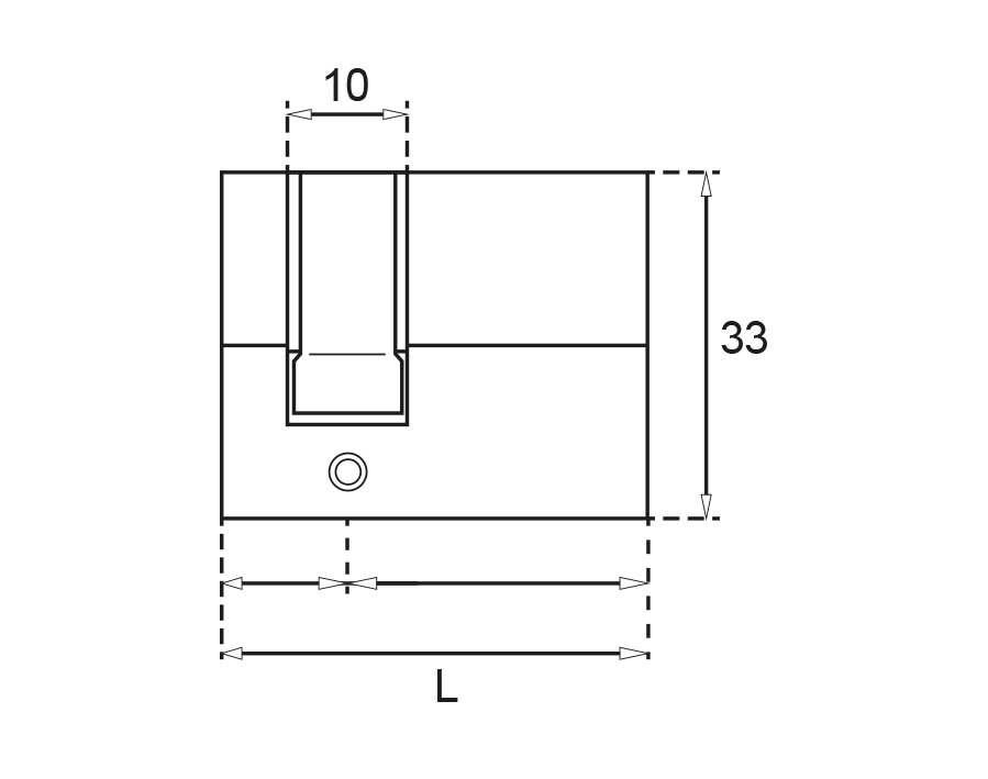 Mezzo cilindro profilato 8900