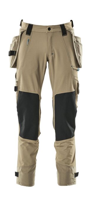 Pantaloni con tasche esterne ADVANCED kaki chiaro