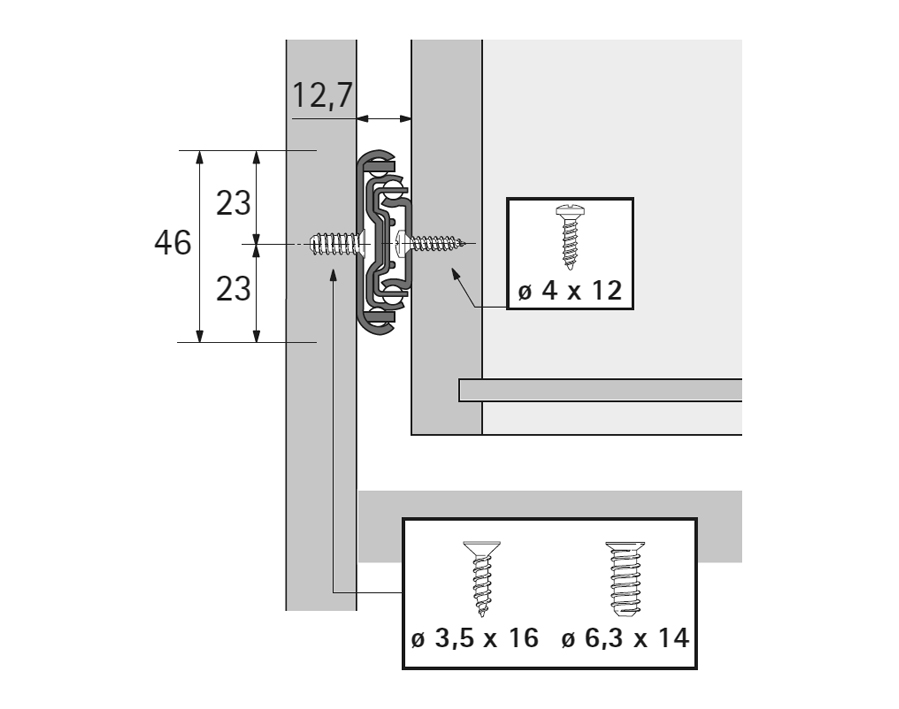 Guida ad estrazione totale su sfere per cassetti in legno KA 5632, 250, 45, es. totale senza amm.
