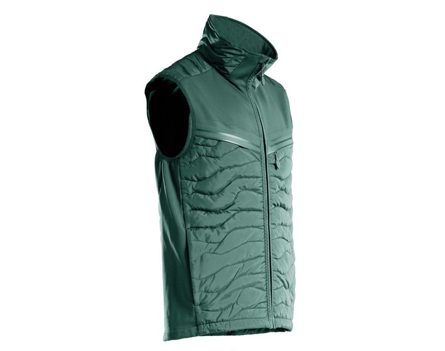 Gilet termico CUSTOMIZED verde foresta