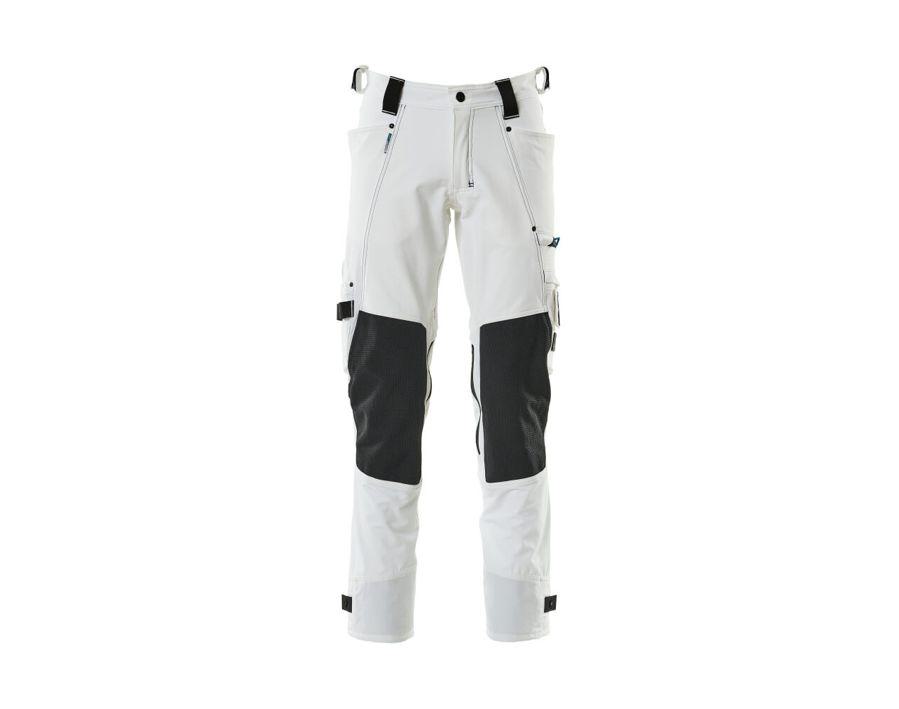 Pantaloni con tasche porta-ginocchiere ADVANCED bianco