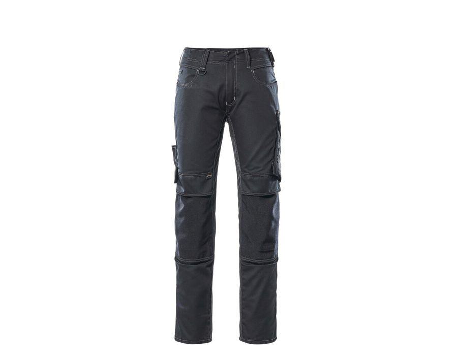 Pantaloni con tasche porta-ginocchiere UNIQUE nero/antracite scuro