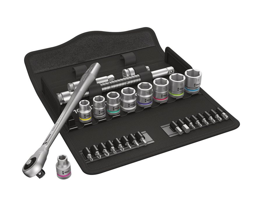 Sechskant-Steckschlüssel-Garnitur 3/8" Zyklop Metal push