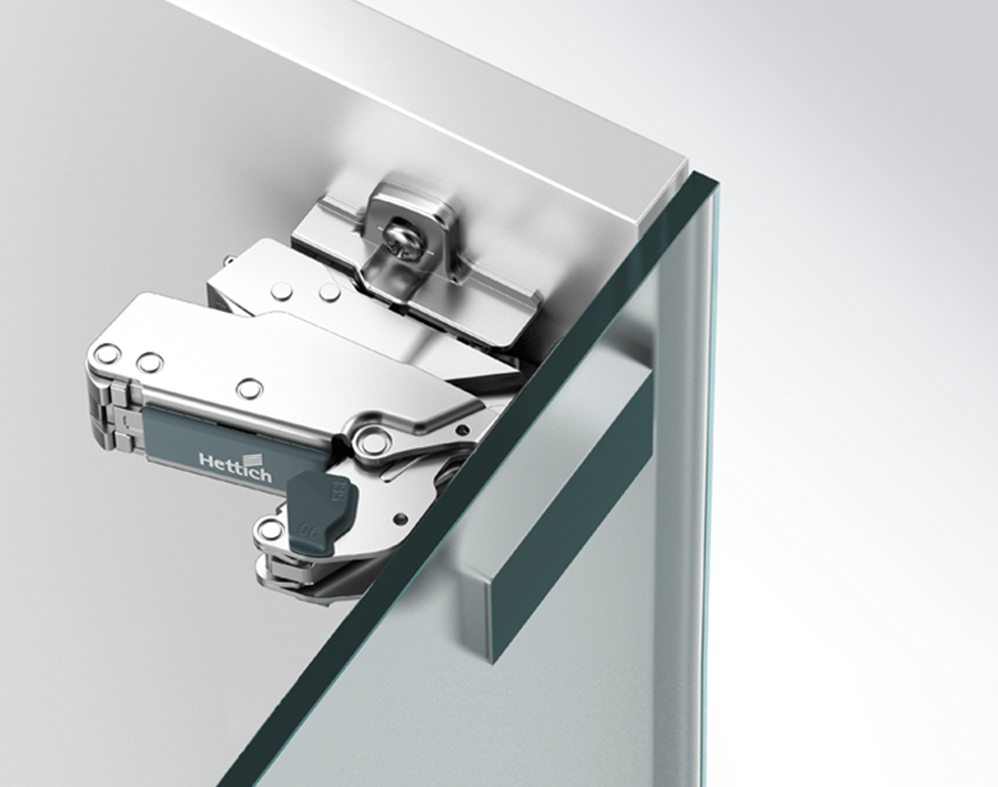 Cerniera da 165° Sensys 8657i per vetro, Base 4    