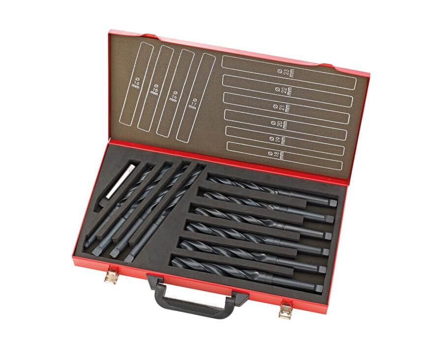 Spiralbohrer-Satz mit Morsekegelschaft