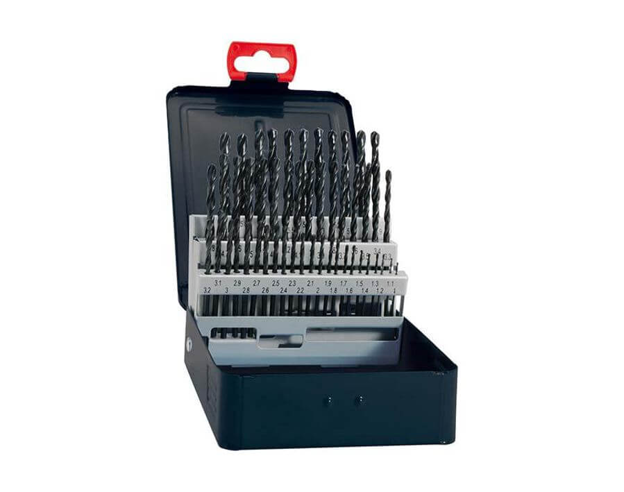 Spiralbohrer-Satz mit zyl. Schaft