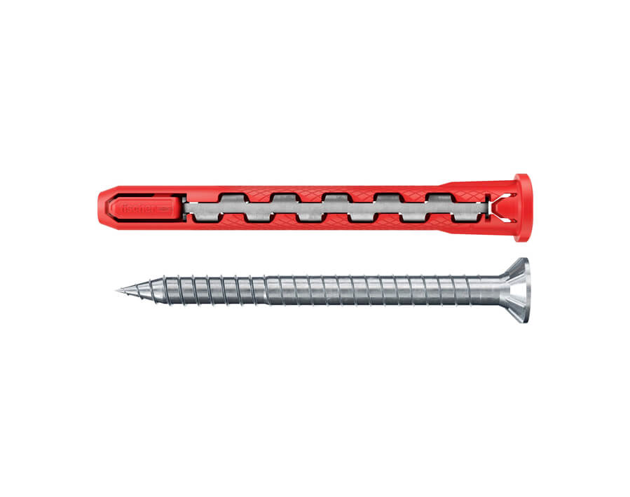 Tassello prolungato con vite a testa svasata piana HybridPower-T 