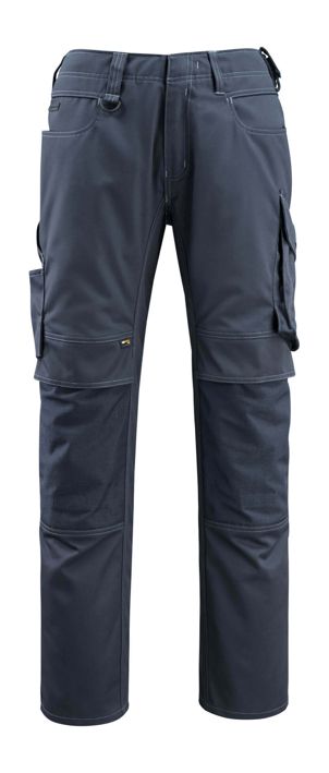 Pantaloni con tasche porta-ginocchiere UNIQUE blu navy scuro