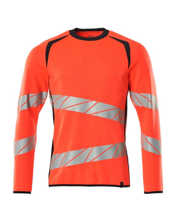 Felpa ACCELERATE SAFE hi-vis rosso/blu navy scuro