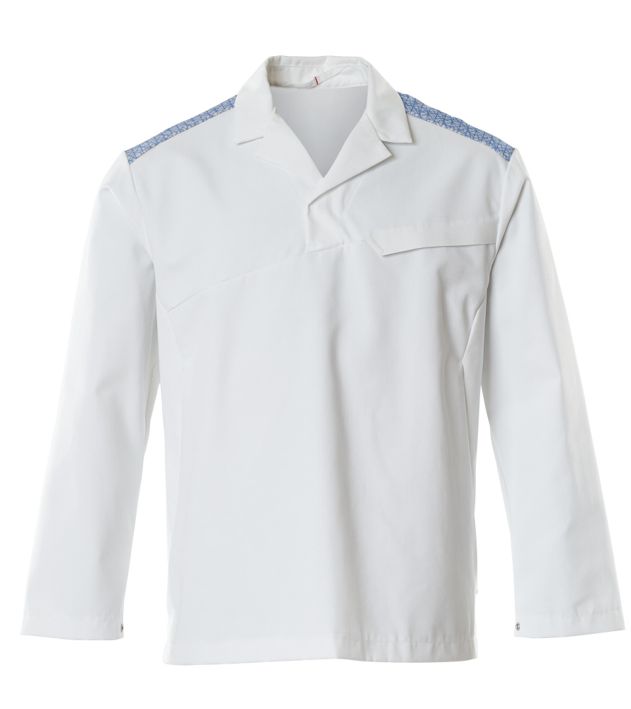 Casacca FOOD & CARE bianco/azzurro