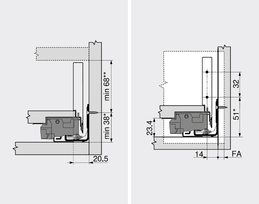 Legrabox - altezza M - nero carbonio opaco 