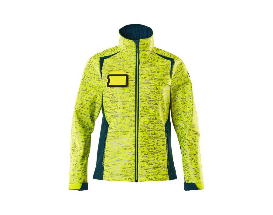 Giacca Softshell ACCELERATE SAFE hi-vis giallo/petrolio scuro