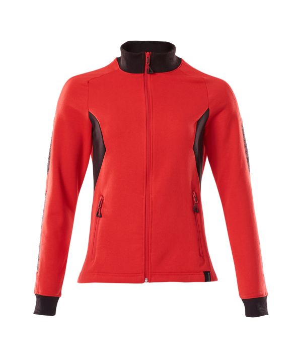 Felpa con chiusura lampo ACCELERATE rosso/nero