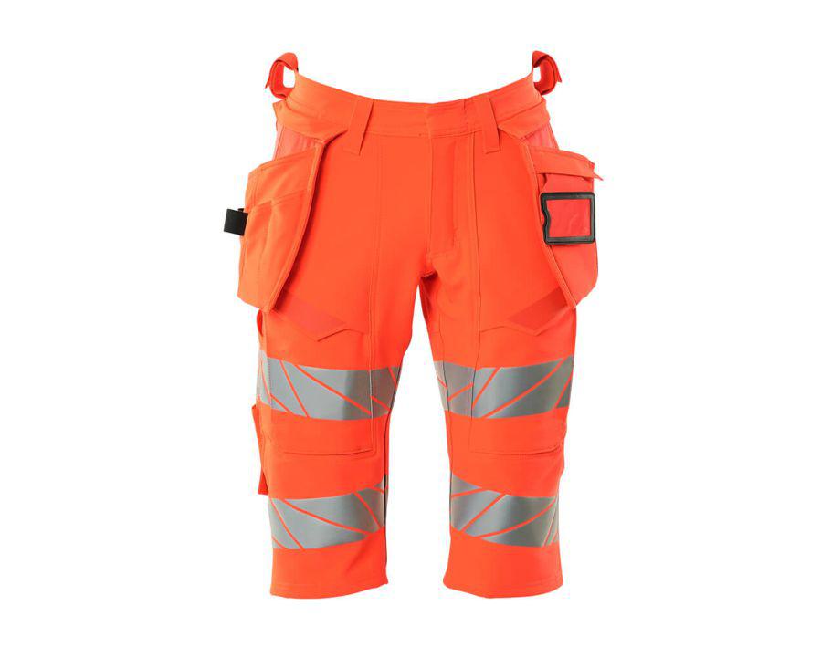 Bermuda con tasche esterne ACCELERATE SAFE hi-vis rosso