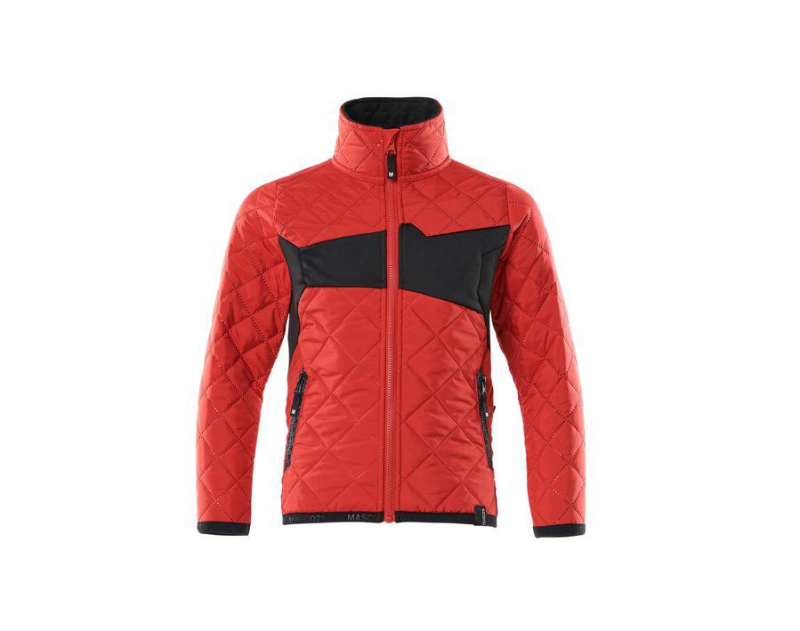 Giacca termica da bambino ACCELERATE rosso/nero