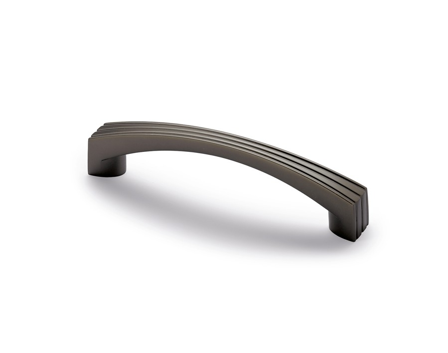 Maniglia Ponzone, Interasse fori 128 mm, L 152 mm, B 13 mm, H 27 mm, Effetto peltro antico