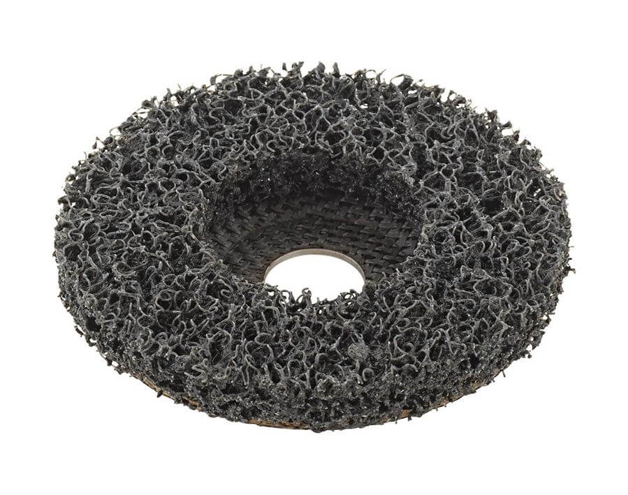 Grobreinigungsscheibe auf Glasgewebeteller