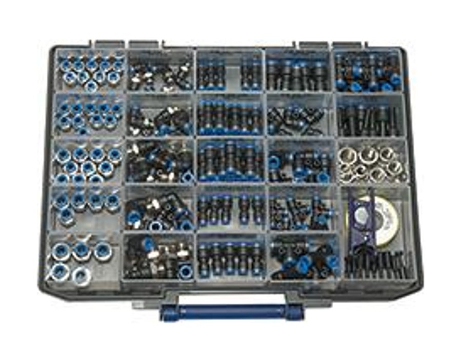 Schnellsteckverbinder-Sortiment, blaue Serie