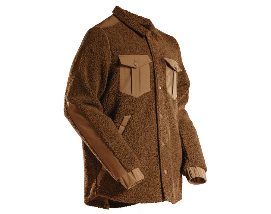 Camicia in pile CUSTOMIZED nocciola