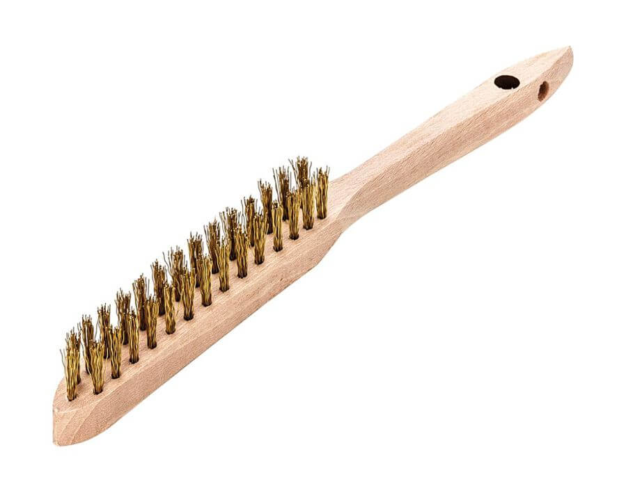 Drahthandbürste, Messingdraht, gewellt