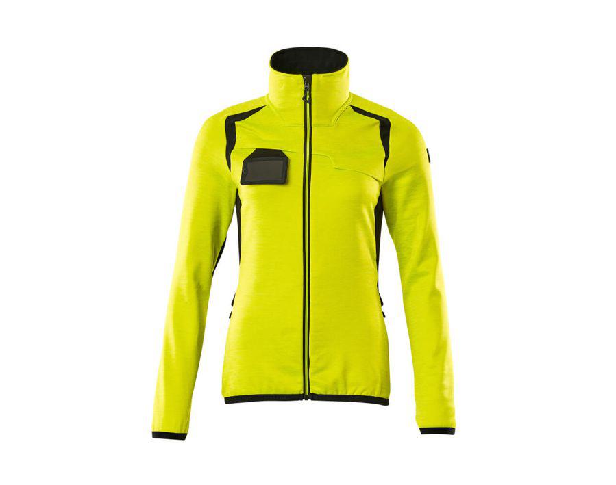 Maglione in pile con chiusura lampo ACCELERATE SAFE hi-vis giallo/nero