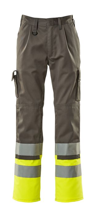 Pantaloni con tasche porta-ginocchiere SAFE COMPETE antracite/hi-vis giallo