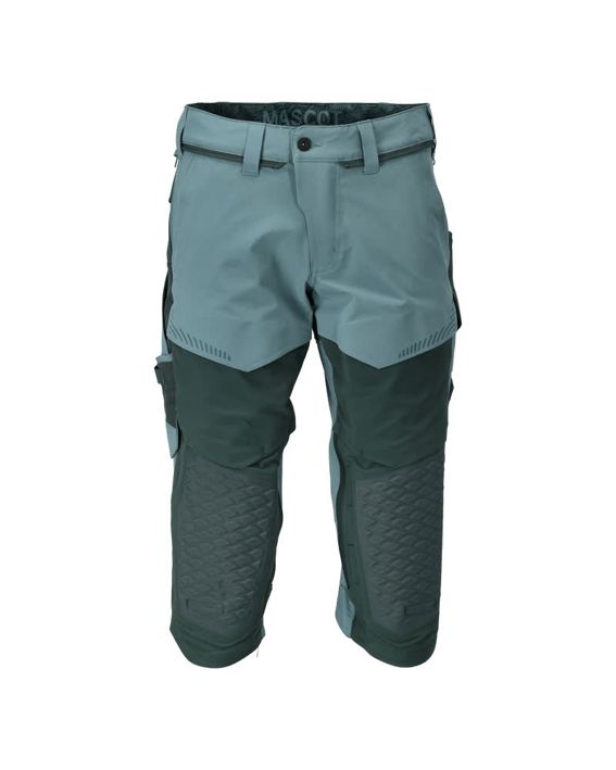 ¾ Lunghezza Pantaloni con tasche porta-ginocchiere CUSTOMIZED verde foresta chiaro/verde foresta