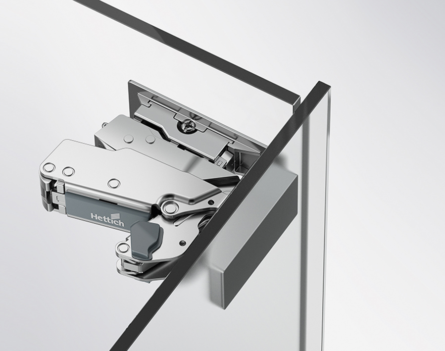 Cerniera da 165° Sensys 8657i per vetro, Base 4    