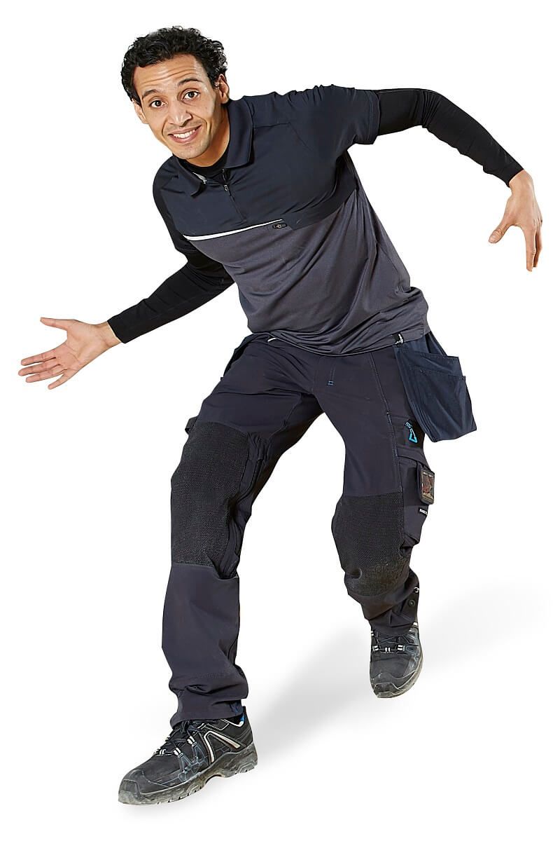 Polo con tasca sul petto ADVANCED blu navy scuro