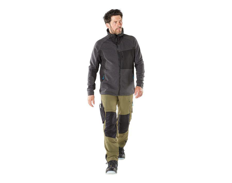 Pantaloni con tasche porta-ginocchiere ADVANCED petrolio scuro